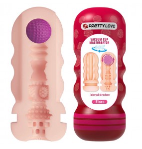 PRETTY LOVE - Flora Vacuum Cup Masturbator With Red Sucker Ball